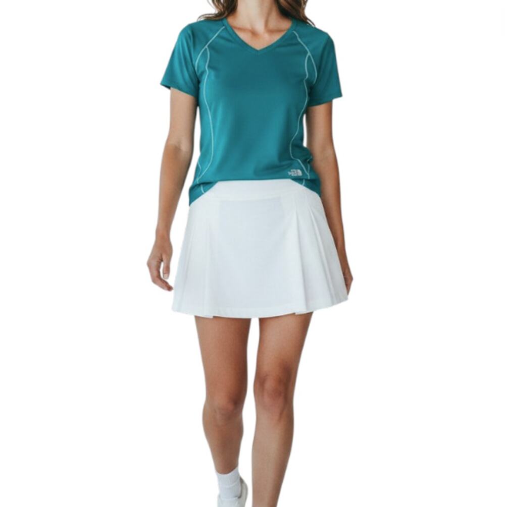 THE NORTH FACE Flight Series Top Tee Women S Turquoise Outdoor Travel Athletic